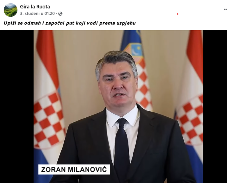 Zoran Milanović ne promovira investicijsku platformu „EllenG“